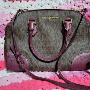 Michael Kors - Mercer - Purple Pebbled - Matching Wallet